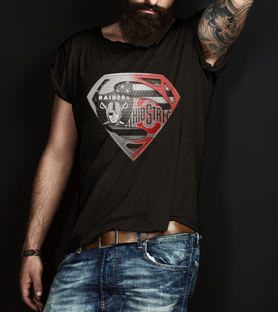 Ohio State Raiders Superman Logo Fusion T-Shirt
