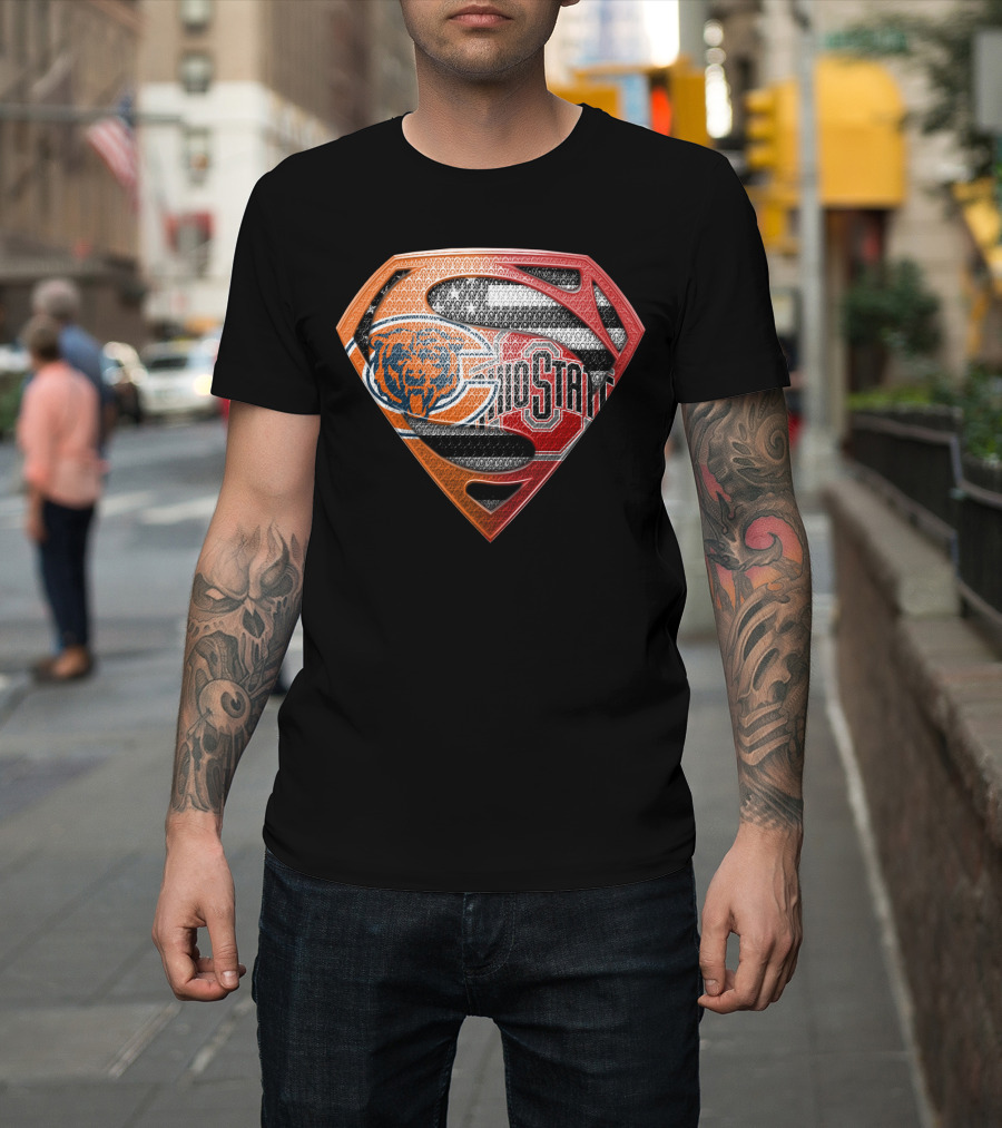 Chicago Bears Ohio State Superman T-Shirt