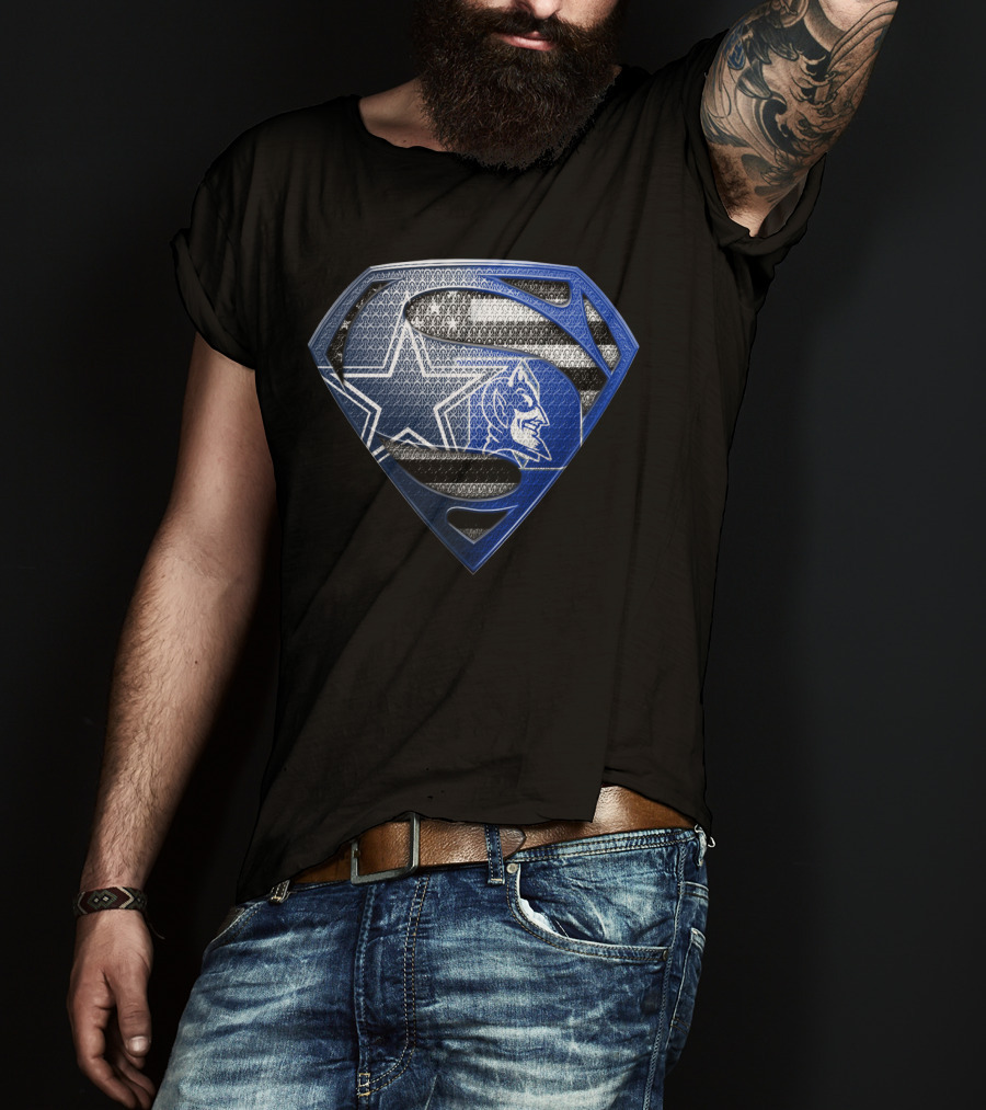 Superman Blue Star Wolf T-Shirt