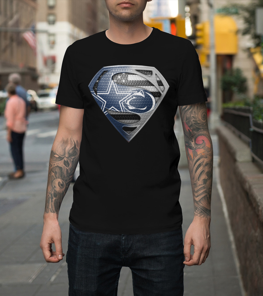 Nfl Dallas Cowboys Superman Logo Fusion T-Shirt