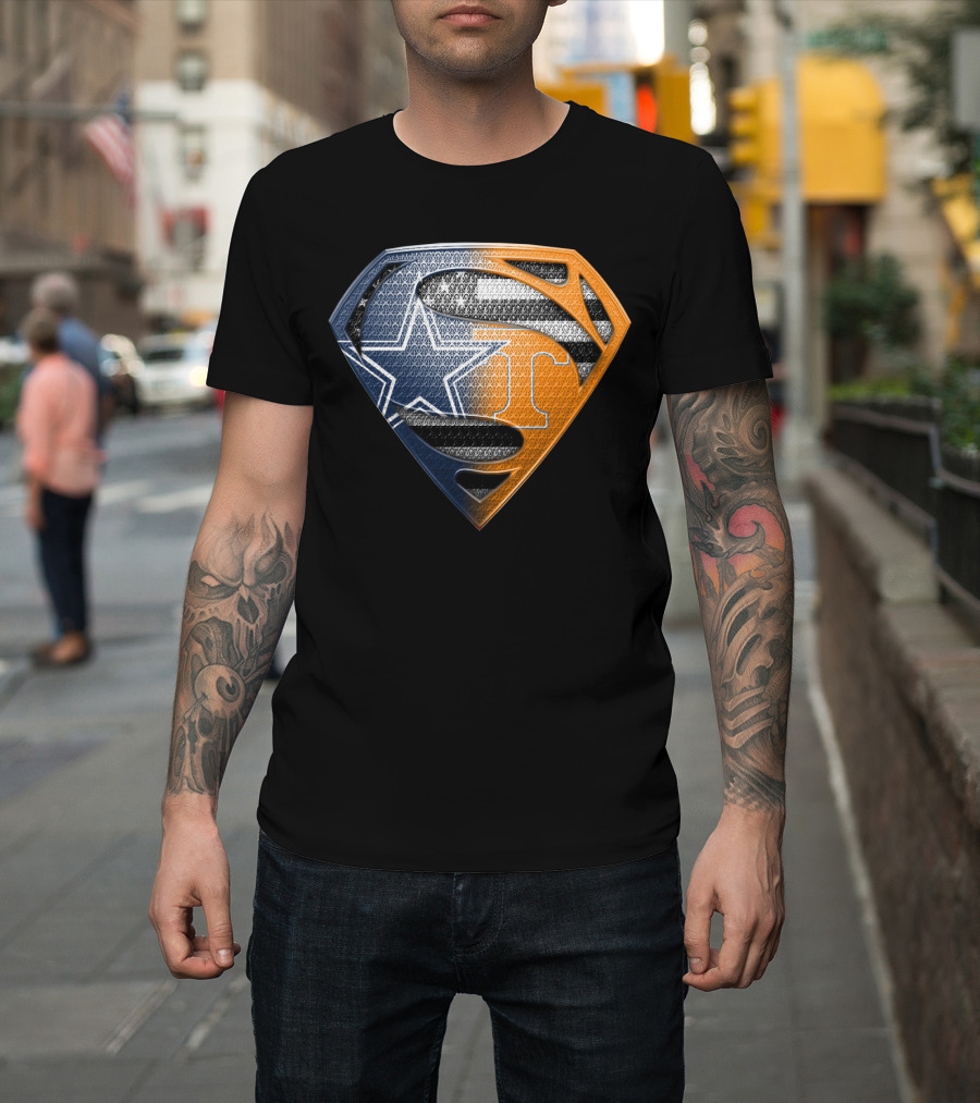 Dallas Cowboys Superman Tennessee Vols T-Shirt