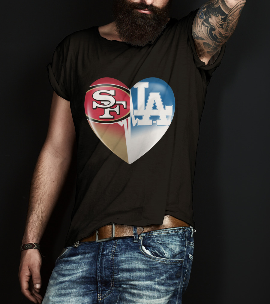 SF LA Heartbeat Rivalry T-Shirt