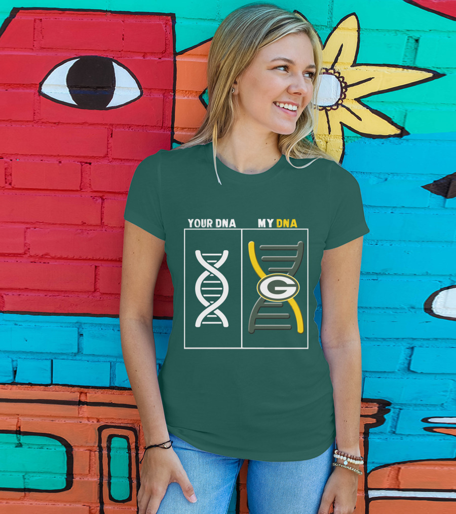 Green Bay Packers Your Dna My Dna T-Shirt