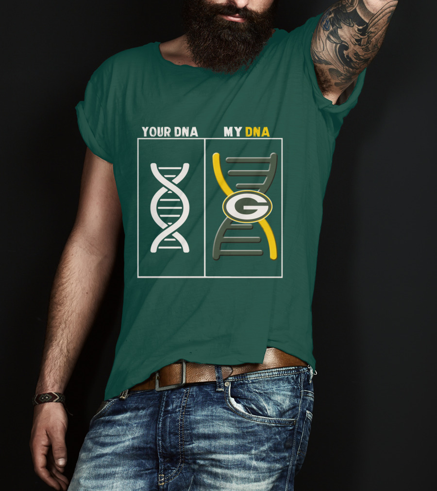 Green Bay Packers Your Dna My Dna T-Shirt