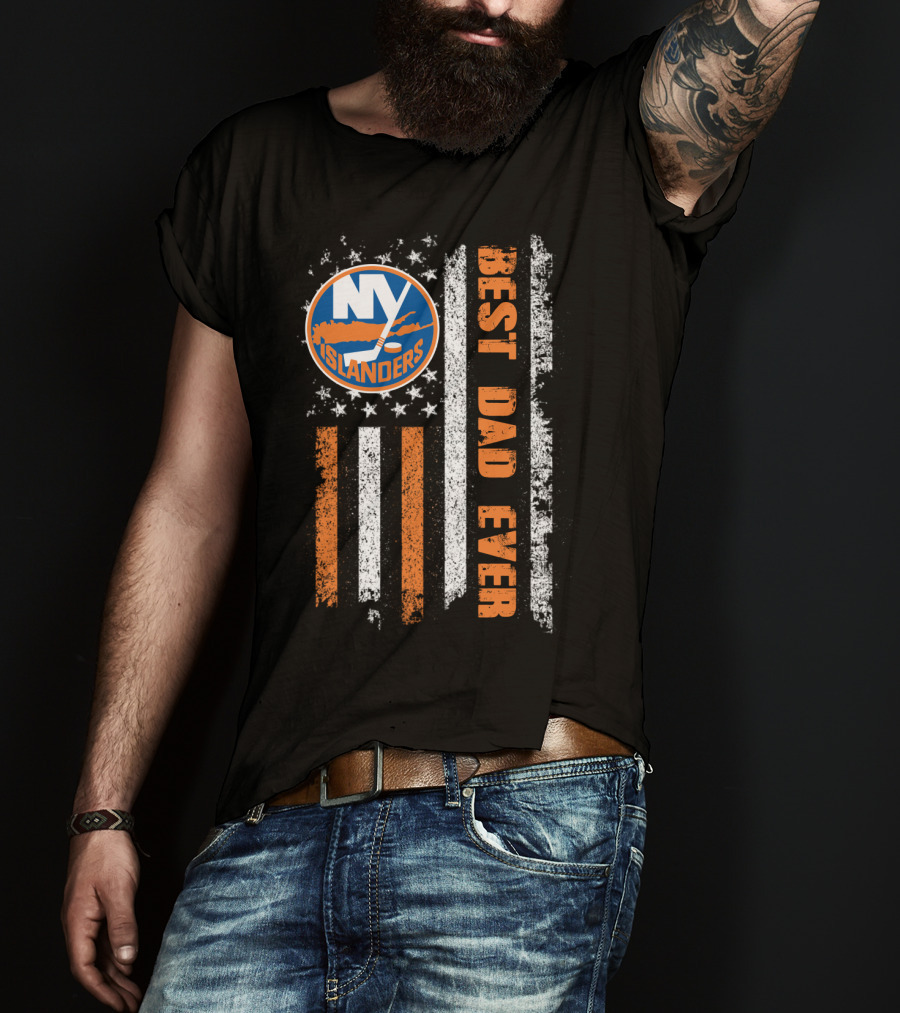 Ny Islanders Best Dad Ever Evd T-Shirt