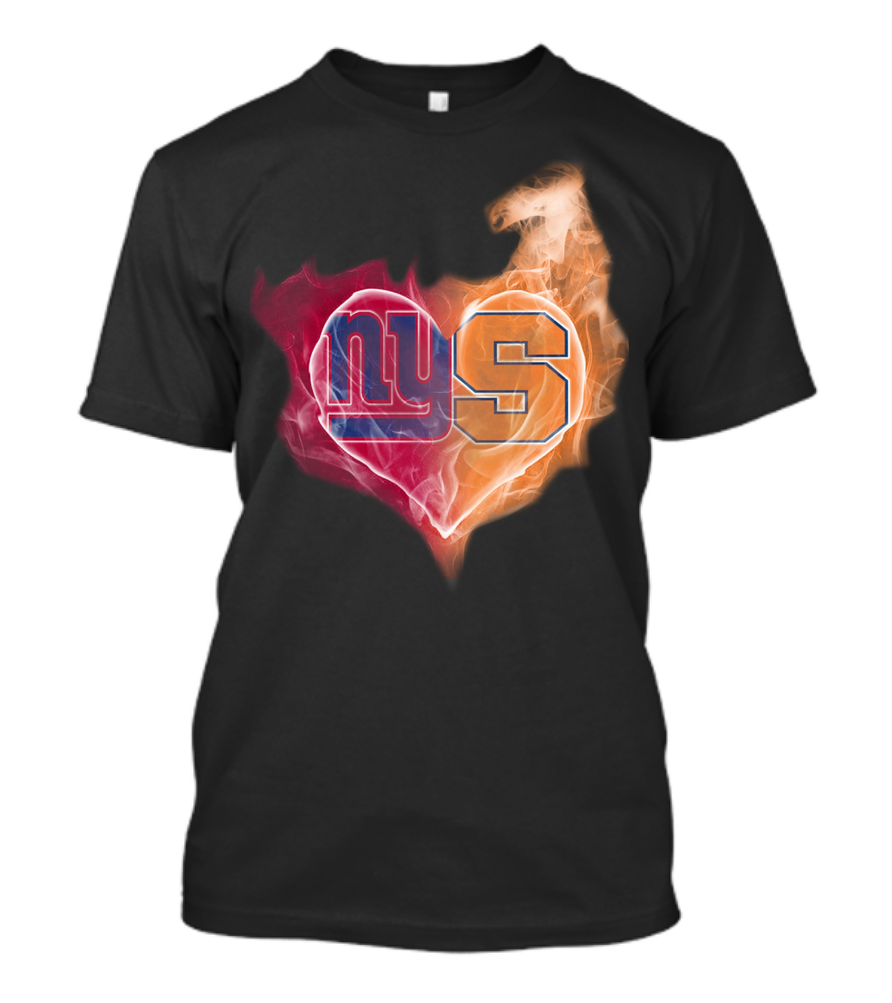 Ny Giants Syracuse Heart Fire Fusion T-Shirt