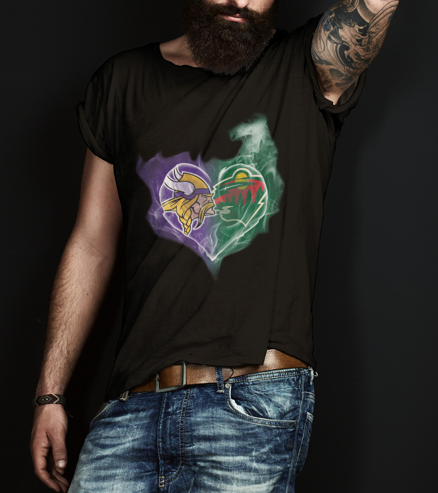 Minnesota Vikings Wild Heart T-Shirt