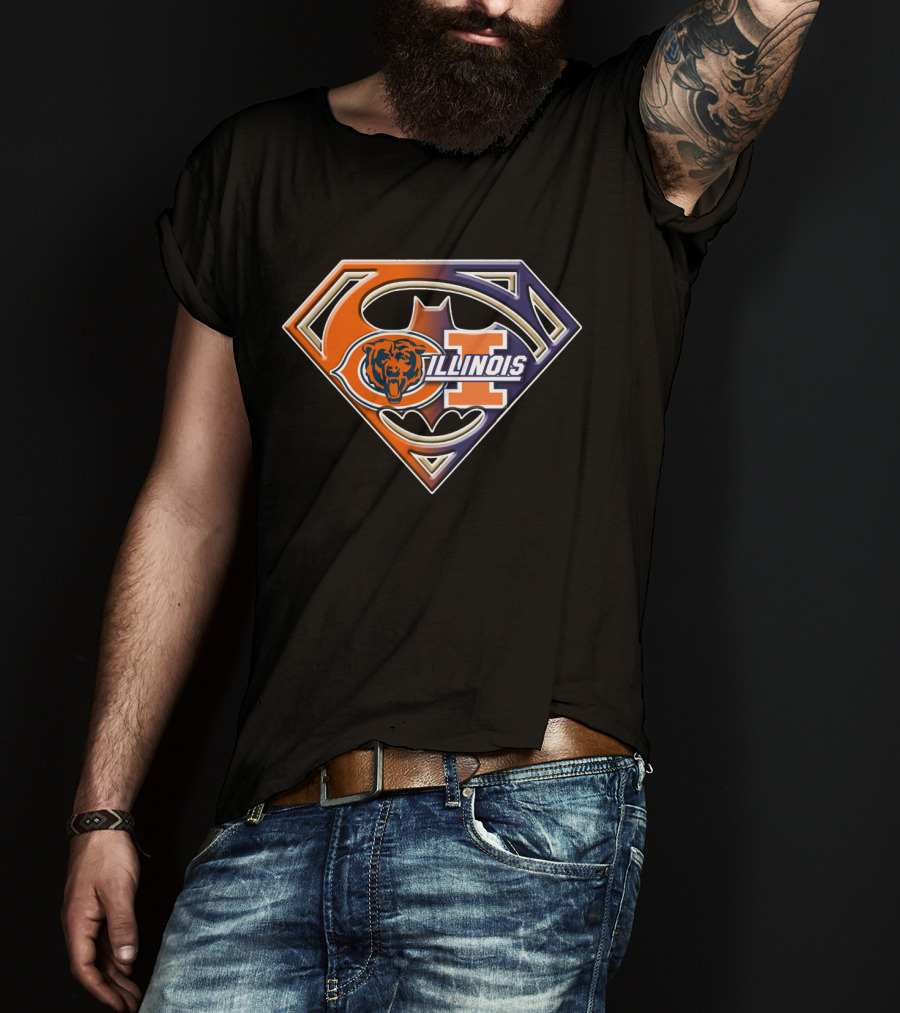 Chicago Bears Illinois Superman T-Shirt