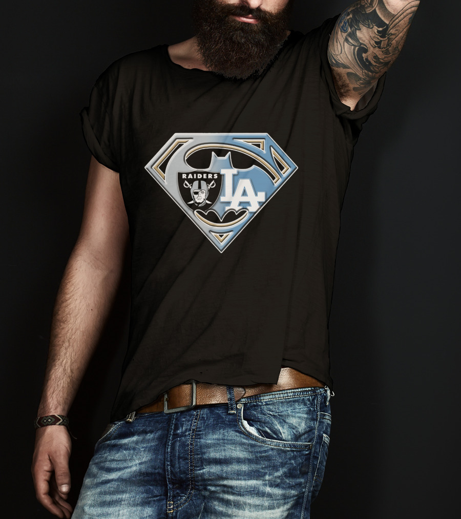 Superhero Raiders La Batman Logo Fusion Bat 095 T-Shirt