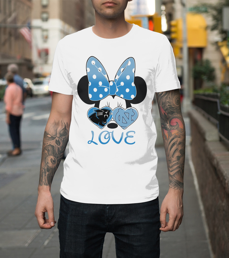 Minnie Carolina Panthers Unc Love T-Shirt