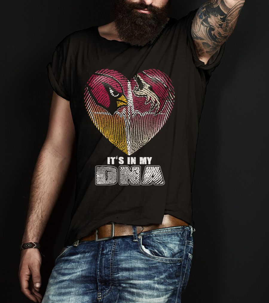 Arizona Cardinals Heart It's In My Dna T-Shirt