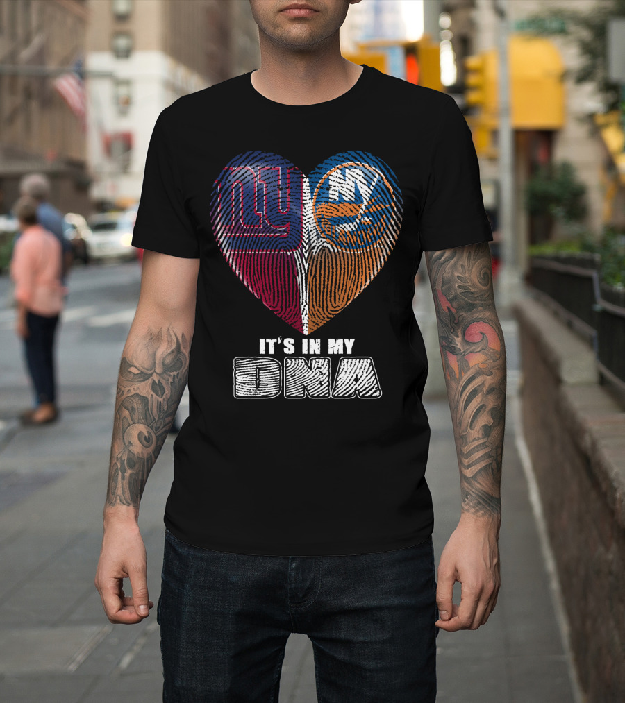 New York Giants And Islanders It's In My Dna T-Shirt