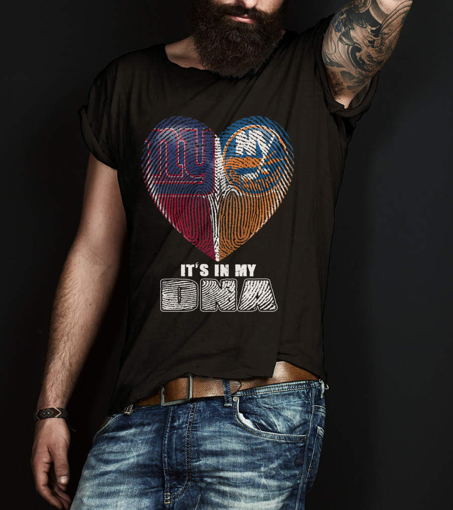 New York Giants And Islanders It's In My Dna T-Shirt