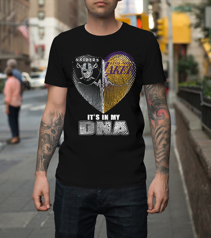 It's In My Dna Raiders Los Angeles Lakers T-Shirt