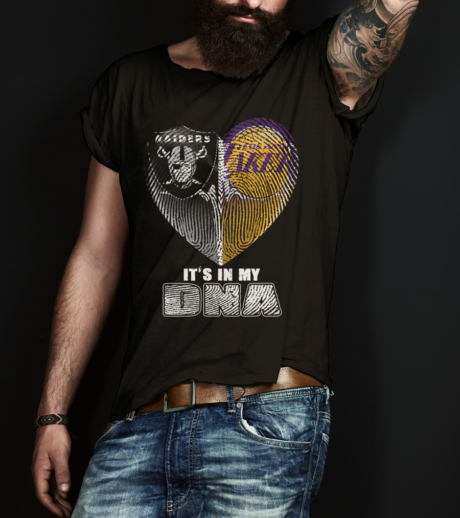 It's In My Dna Raiders Los Angeles Lakers T-Shirt