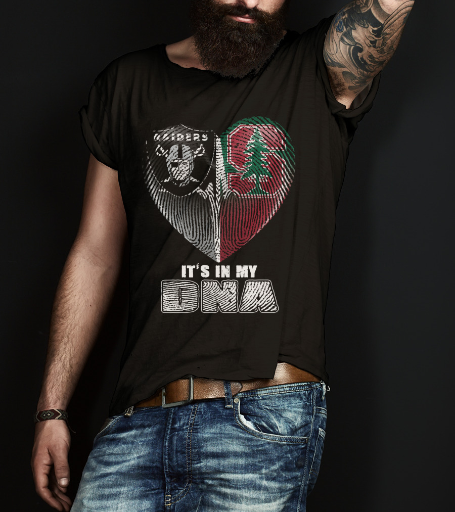 Raiders Stanford Heart It's In My Dna T-Shirt