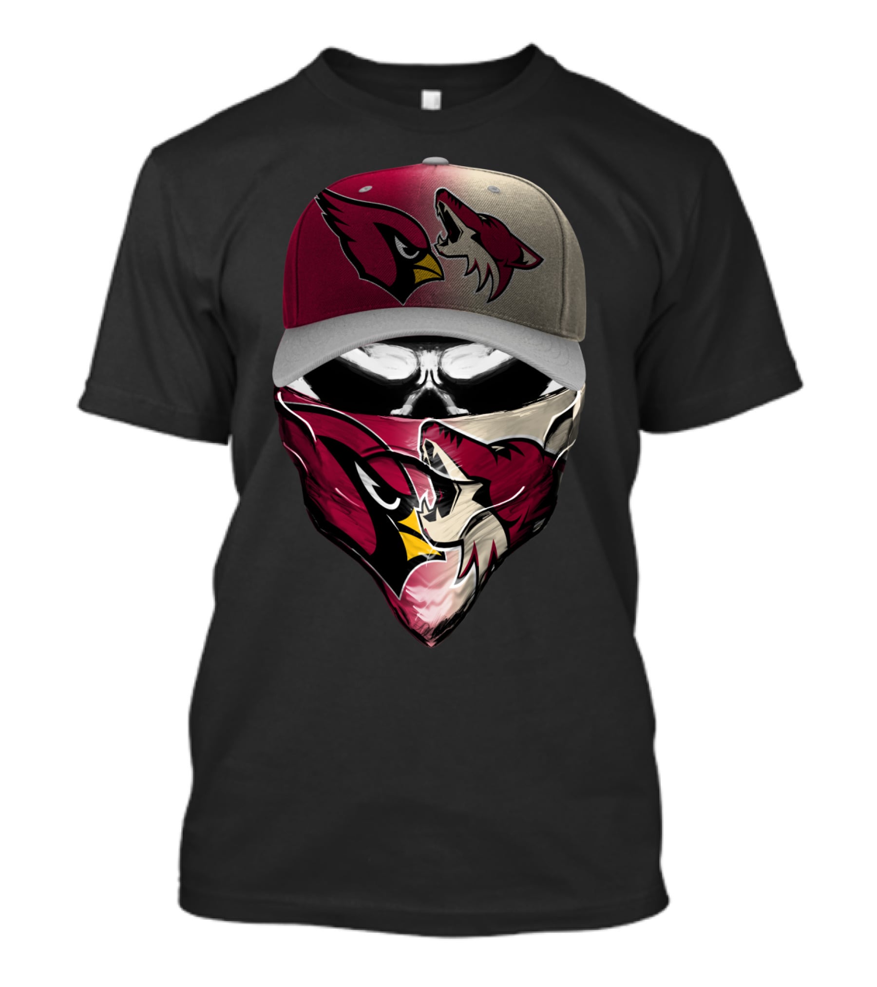 Arizona Cardinals And Wyoming Coyotes Skum 028 T-Shirt