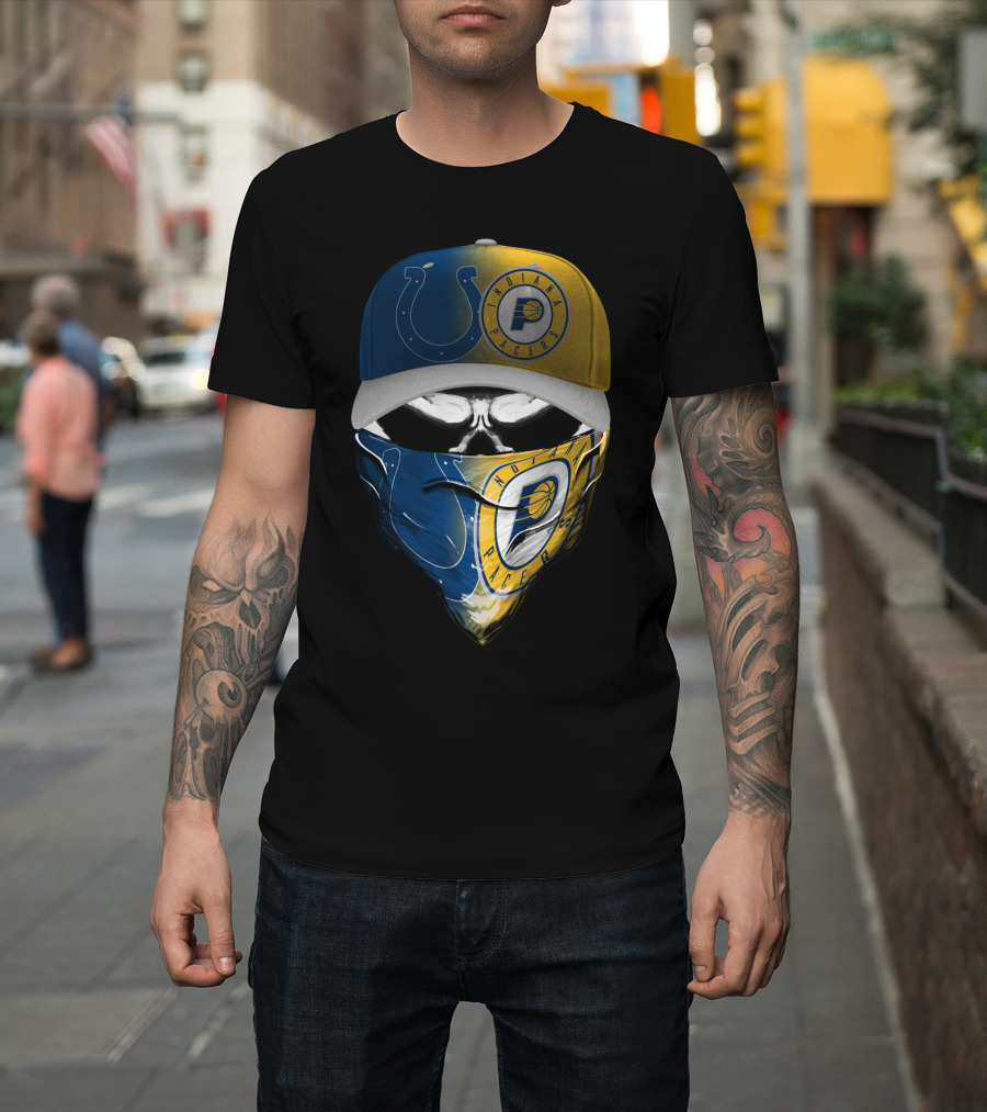 Indianapolis Colts And Indiana Pacers Dual Logo T-Shirt