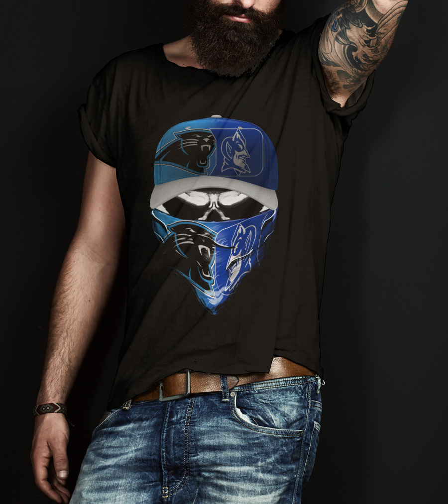 Carolina Panthers Duke Blue Devils Skum 084 T-Shirt