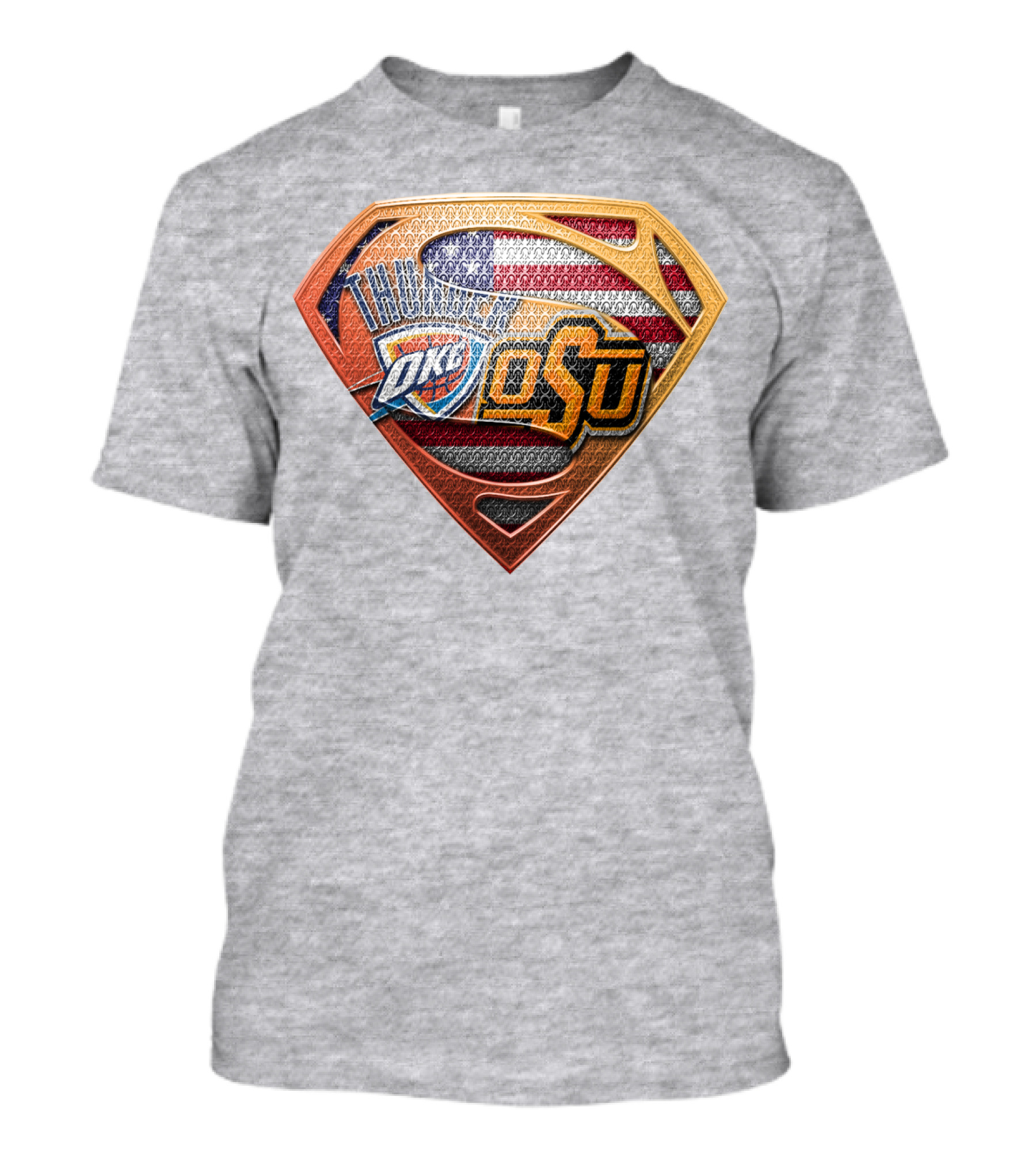 Okc Thunder Osu American Shield T-Shirt
