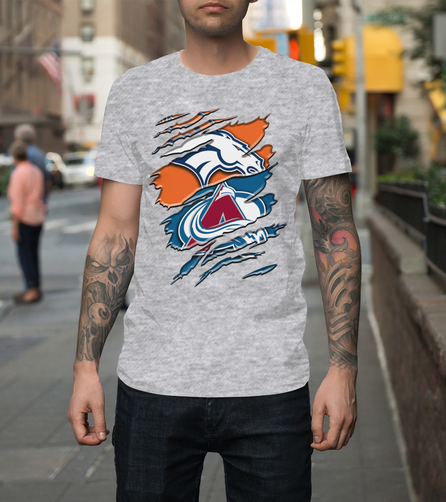 Denver Broncos Colorado Avalanche Rah 016 T-Shirt