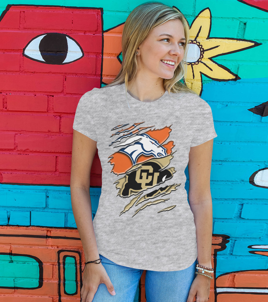 Denver Broncos Colorado Buffaloes Rah 017 T-Shirt
