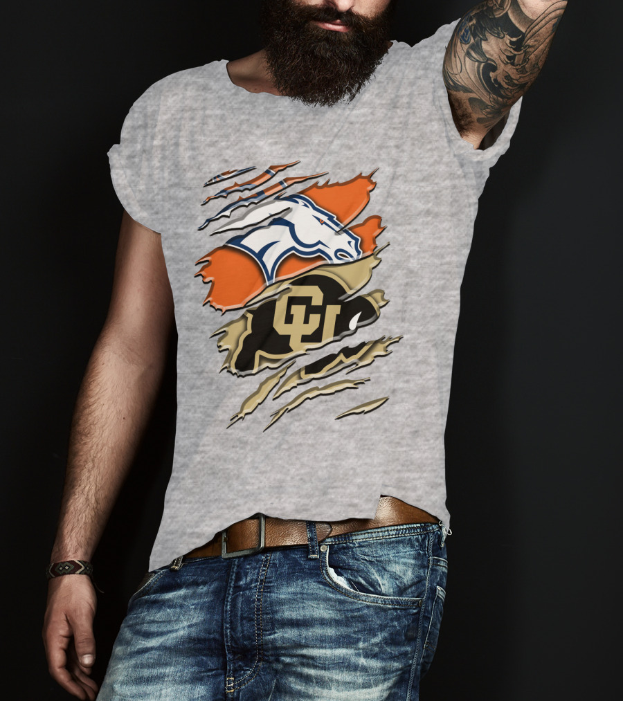 Denver Broncos Colorado Buffaloes Rah 017 T-Shirt