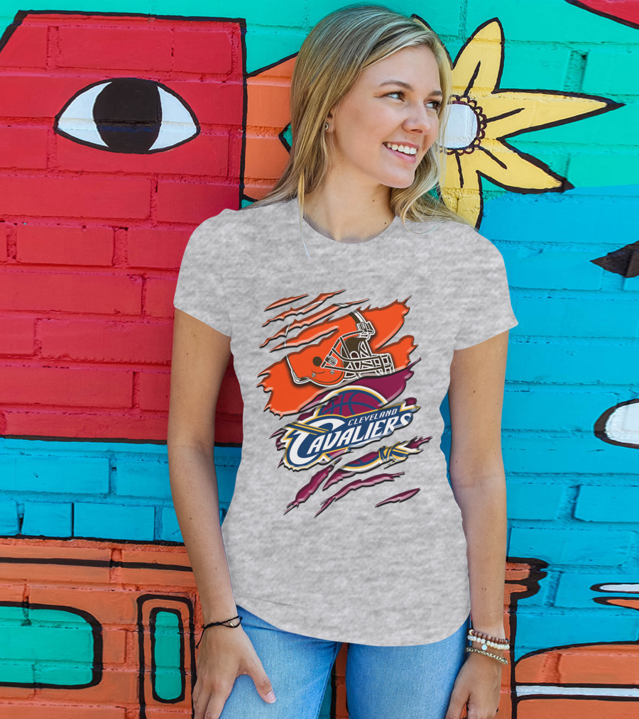 Cleveland Cavaliers Browns Helmet Rah T-Shirt