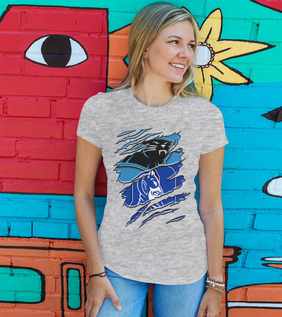 Carolina Panthers Duke Blue Devils Rah 084 T-Shirt