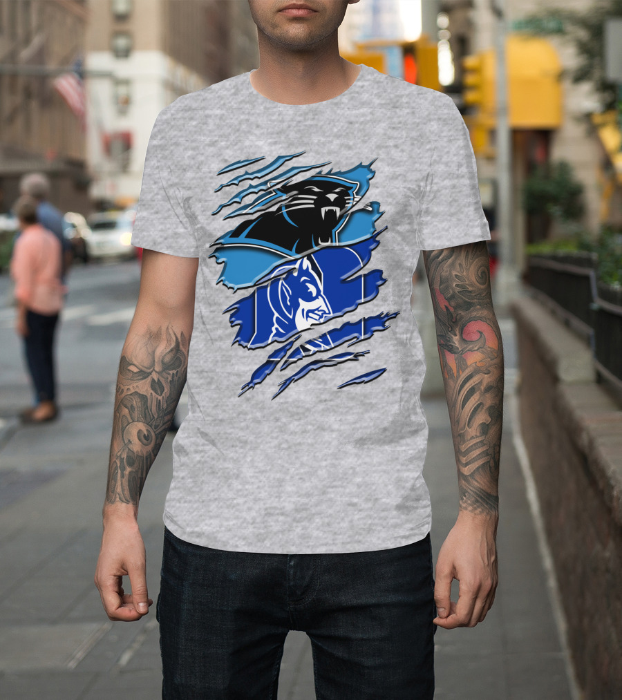 Carolina Panthers Duke Blue Devils Rah 084 T-Shirt