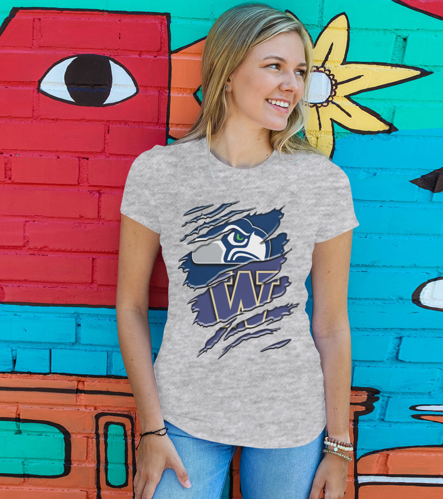 Seattle Seahawks University Of Washington Rah 110 T-Shirt