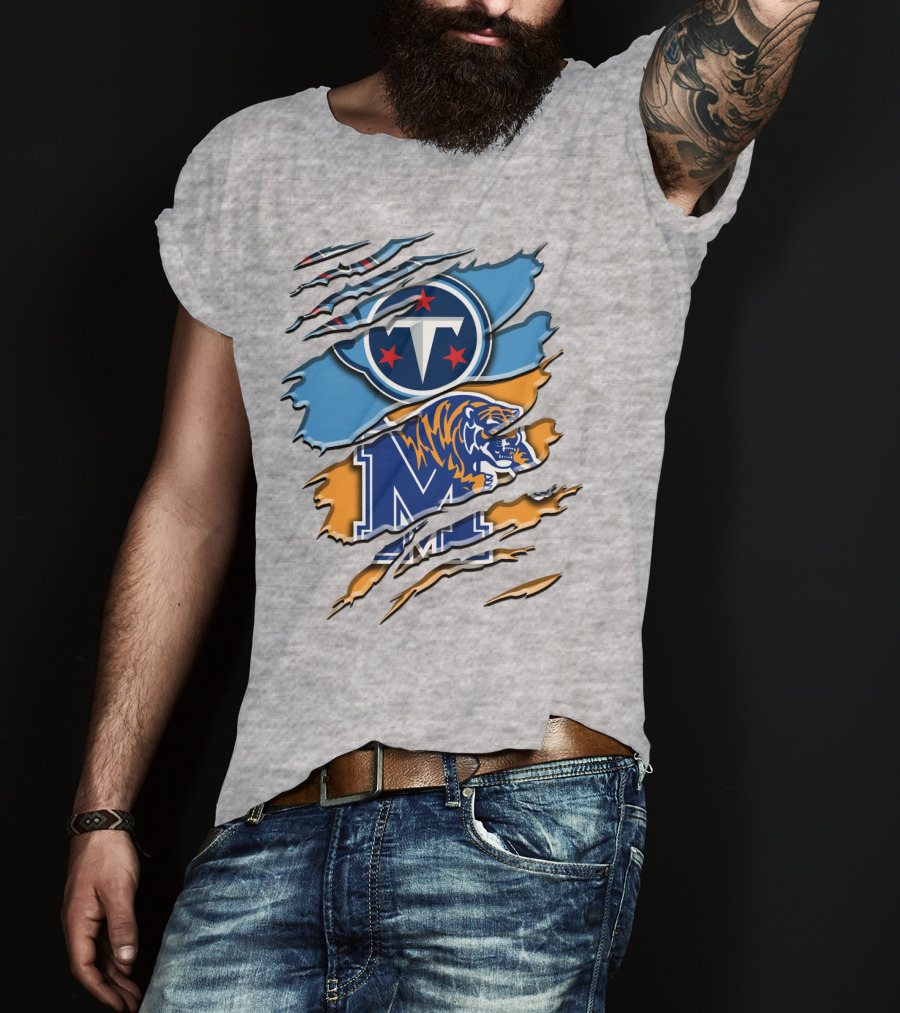 Tennessee Titans Memphis Tigers Rah T-Shirt
