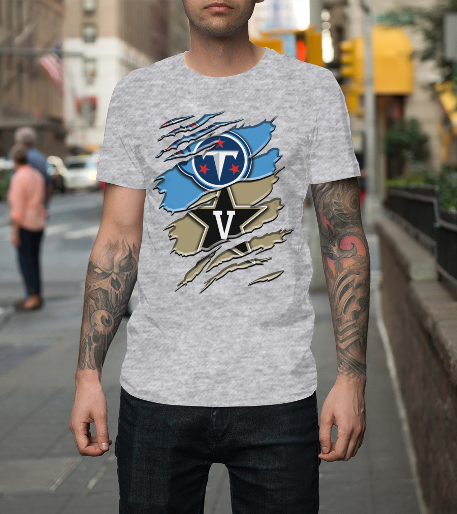 Tennessee Titans Vanderbilt Commodores Rah 132 T-Shirt