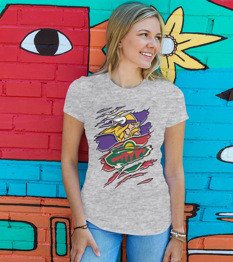 Minnesota Vikings Wild Crossover T-Shirt