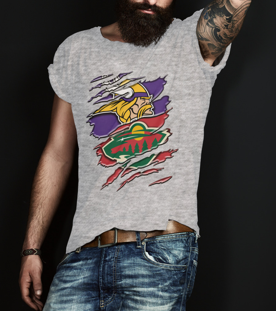 Minnesota Vikings Wild Crossover T-Shirt