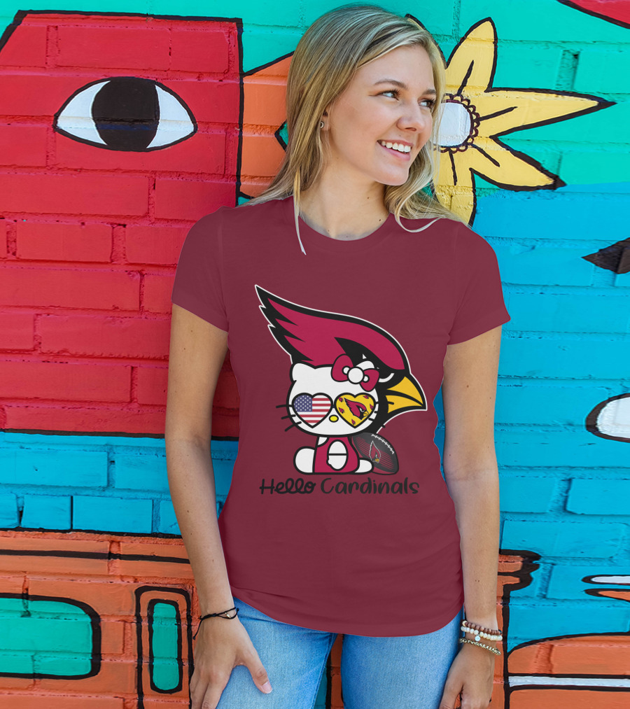 Hello Cardinals Arizona Cardinals T-Shirt