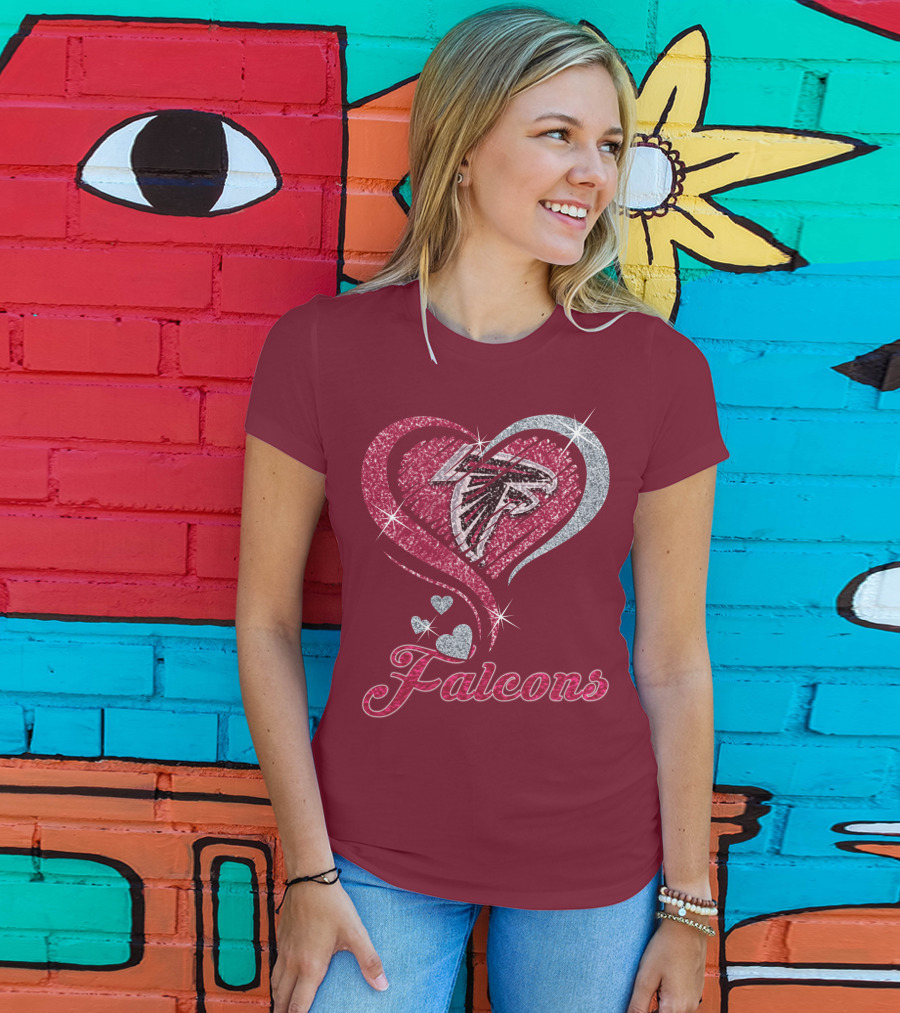 Atlanta Falcons Heart T-Shirt