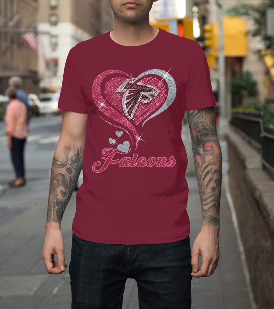 Atlanta Falcons Heart T-Shirt