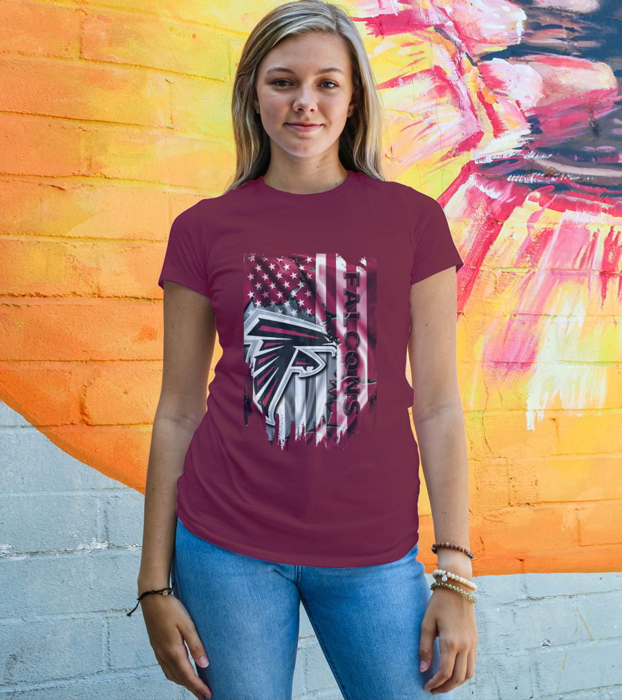 Falcons American Flag Atlanta Falcons T-Shirt