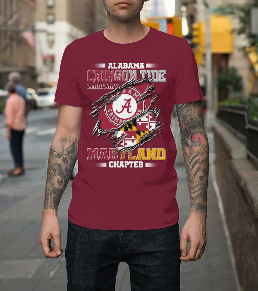 Alabama Crimson Tide Territory Maryland Chapter T-Shirt