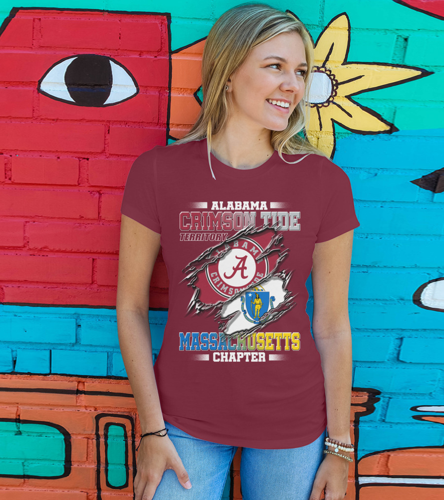 Alabama Crimson Tide Territory Massachusetts Chapter T-Shirt