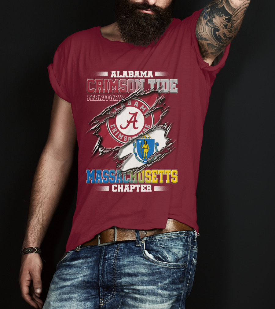 Alabama Crimson Tide Territory Massachusetts Chapter T-Shirt