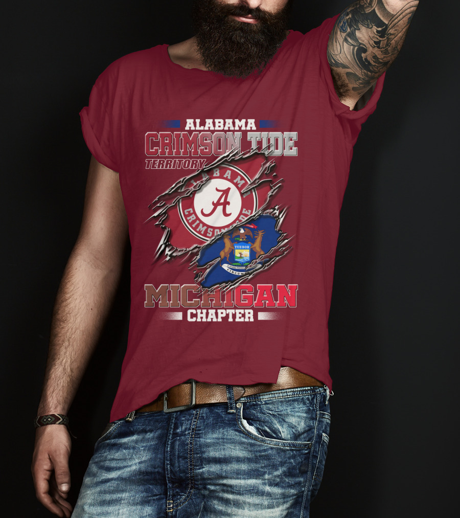 Alabama Crimson Tide Territory Michigan Chapter T-Shirt
