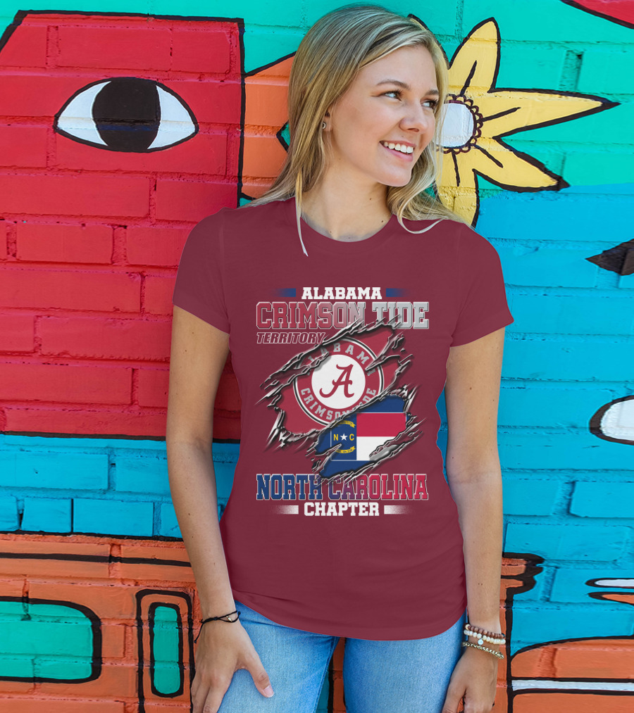 Alabama Crimson Tide Territory North Carolina Chapter T-Shirt