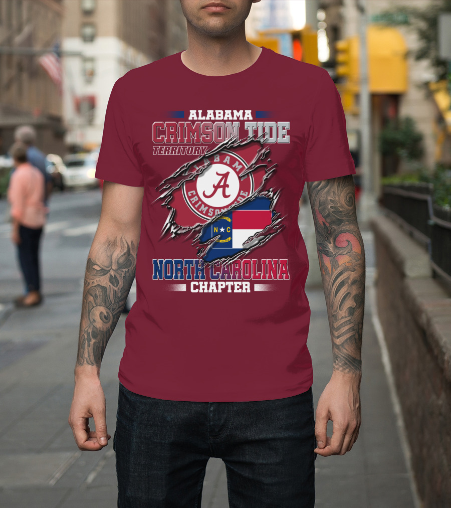 Alabama Crimson Tide Territory North Carolina Chapter T-Shirt