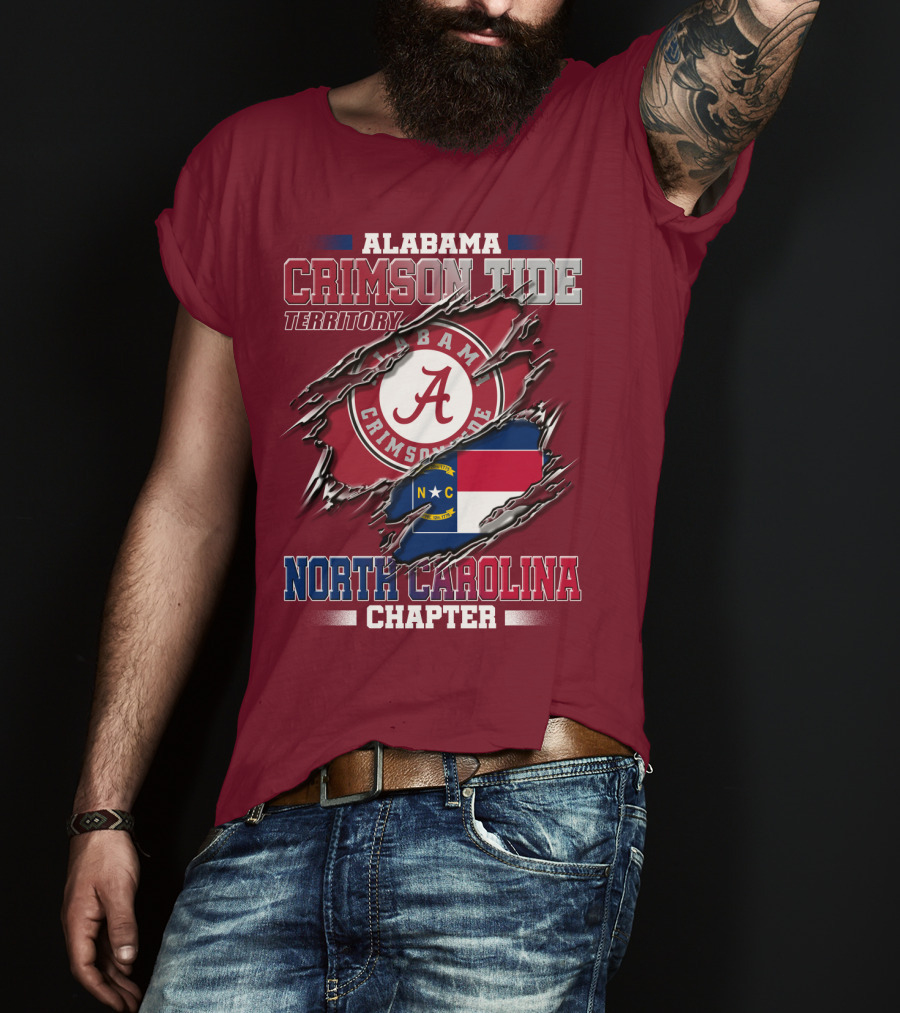 Alabama Crimson Tide Territory North Carolina Chapter T-Shirt
