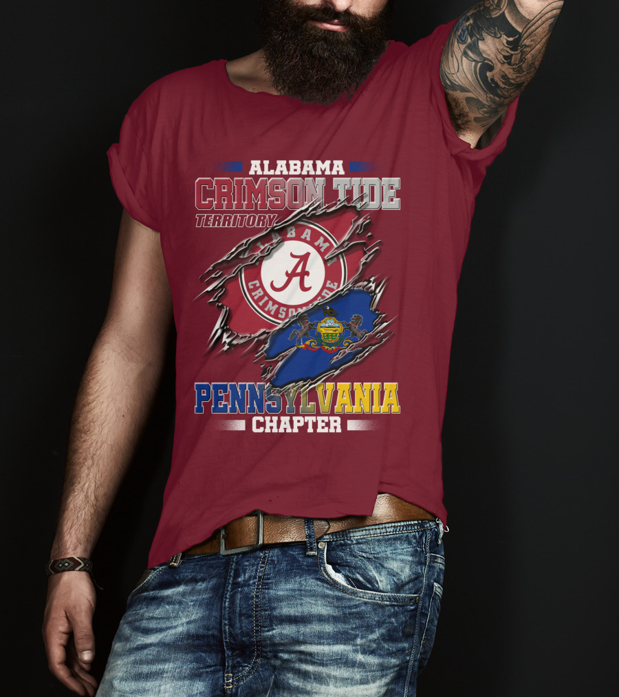 Alabama Crimson Tide Territory Pennsylvania Chapter T-Shirt