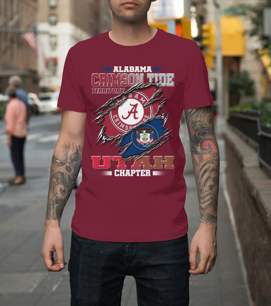 Alabama Crimson Tide Territory Utah Chapter 1896 Seal T-Shirt