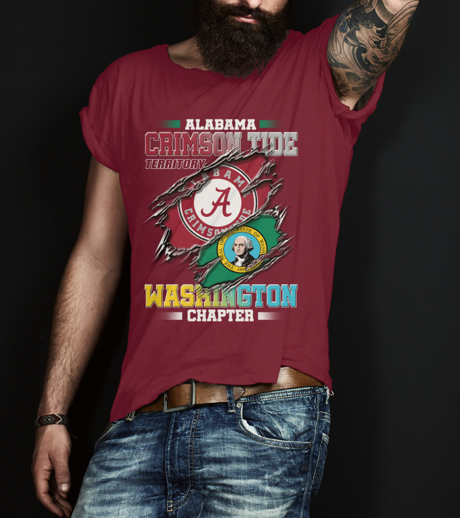 Alabama Crimson Tide Territory Washington Chapter T-Shirt