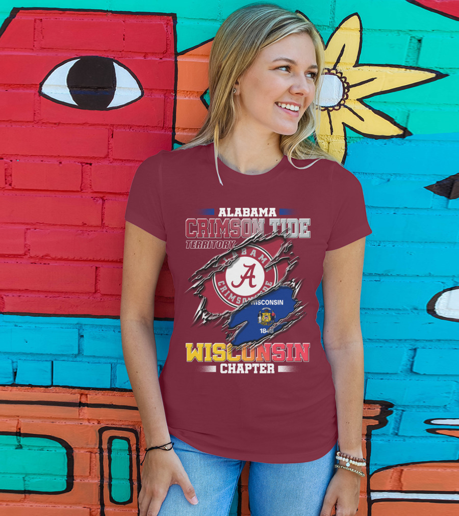 Alabama Crimson Tide Territory Wisconsin Chapter 1848 T-Shirt